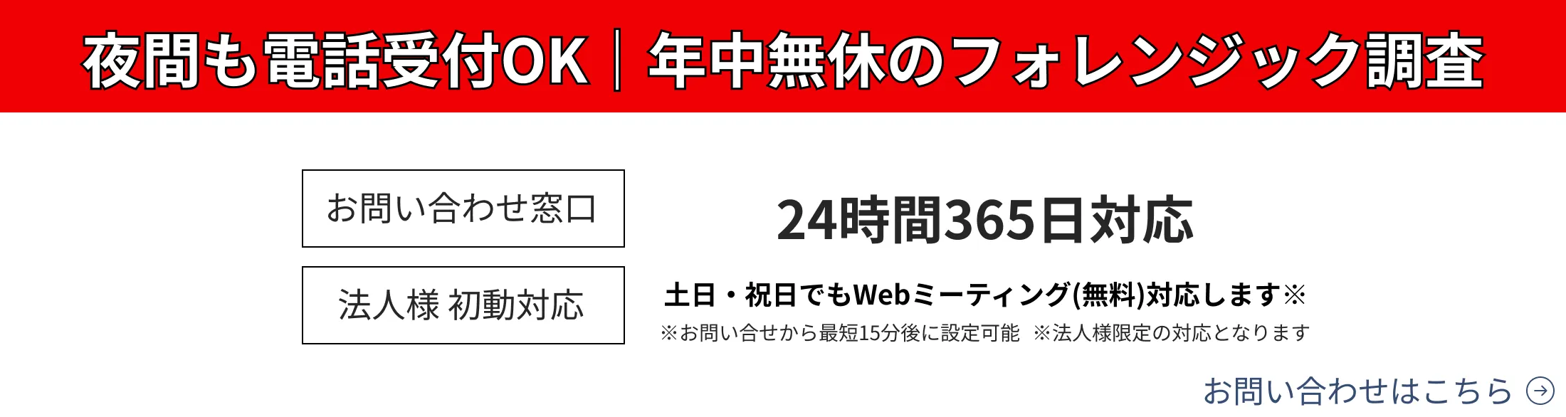 夜間も電話受付OK｜年中無休のフォレンジック調査