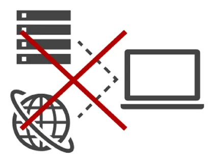 インターネットへの接続を切ってください