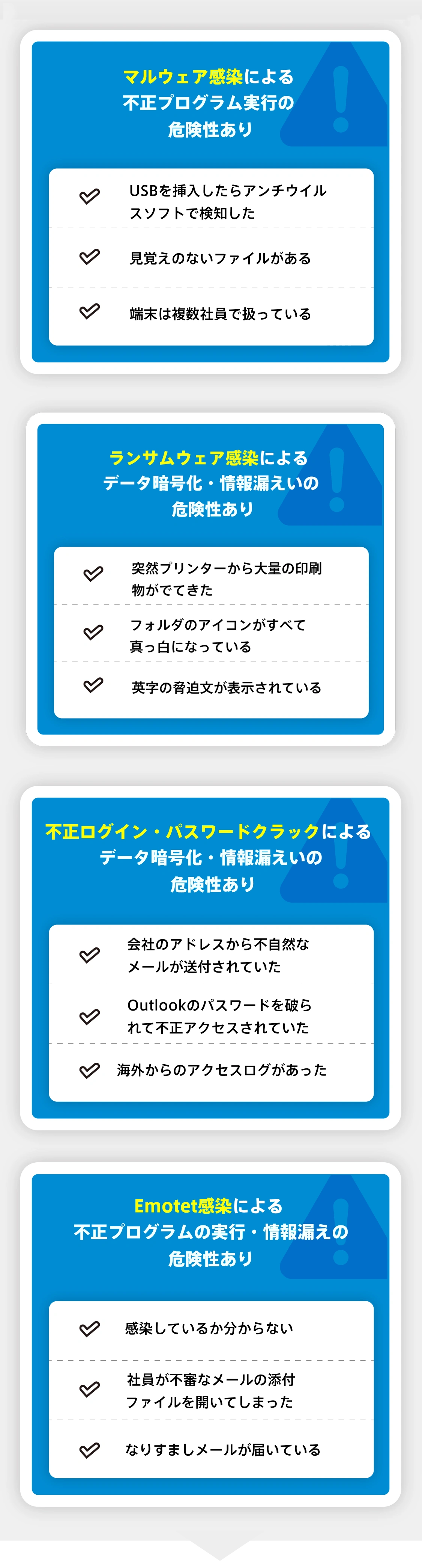 マルウェア感染の疑いを放置すると甚大な損害を被ります