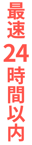 最速24時間以内